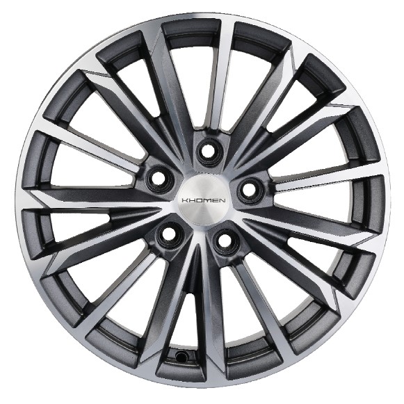 Диски KHOMEN KHW1611_(16_ZV_Ceed/Cerato/i30) 6,5xR16 5x114,3 67,1 50 GRAY-FP