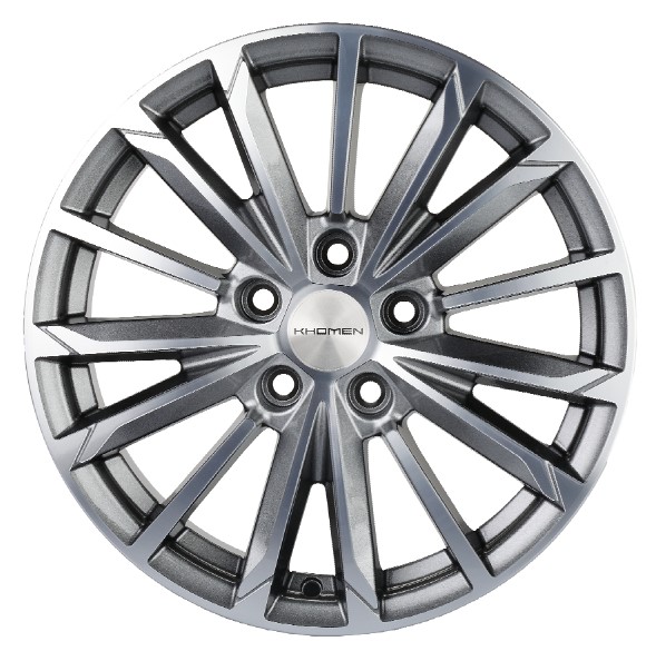 Диски KHOMEN KHW1611_(16_ZV_Mazda_3/ix35) 6,5xR16 5x114,3 67,1 45 G-SILVER-FP