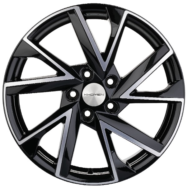 Диски KHOMEN KHW1714_(17_ZV_Camry) 7,0xR17 5x114,3 60,1 45 BLACK-FP