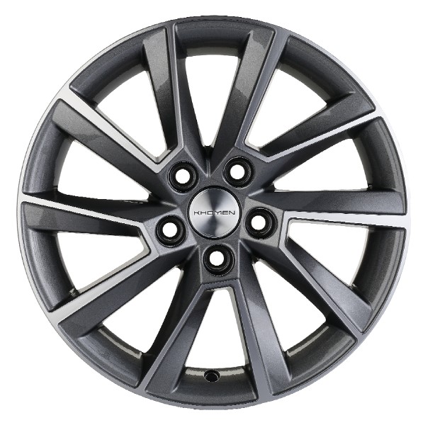 Диски KHOMEN KHW1507_(15_Rapid/Fabia) 6,0xR15 5x100 57,1 38 G-GRAY-FP