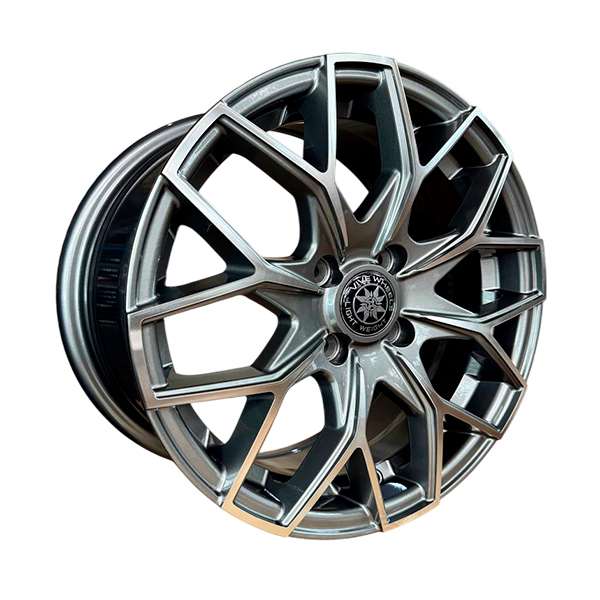 Диски VIVE V-06_(JT091B) 6,5xR15 4x100 73,1 40 GRAY_MACHINE_FACE