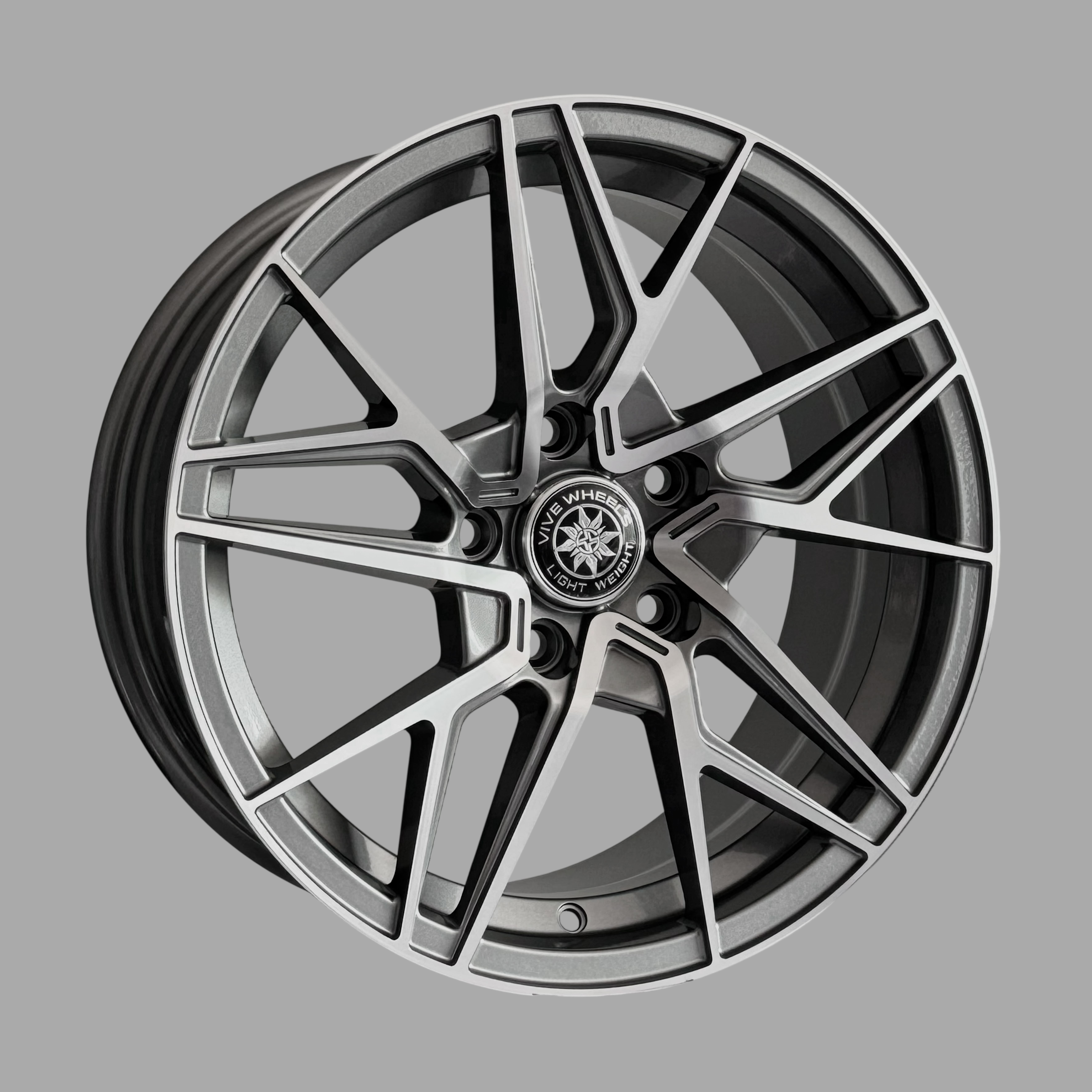 Диски VIVE FBX105B 7,0xR16 5x114,3 67,1 38 GRAY_MACHINE_FACE