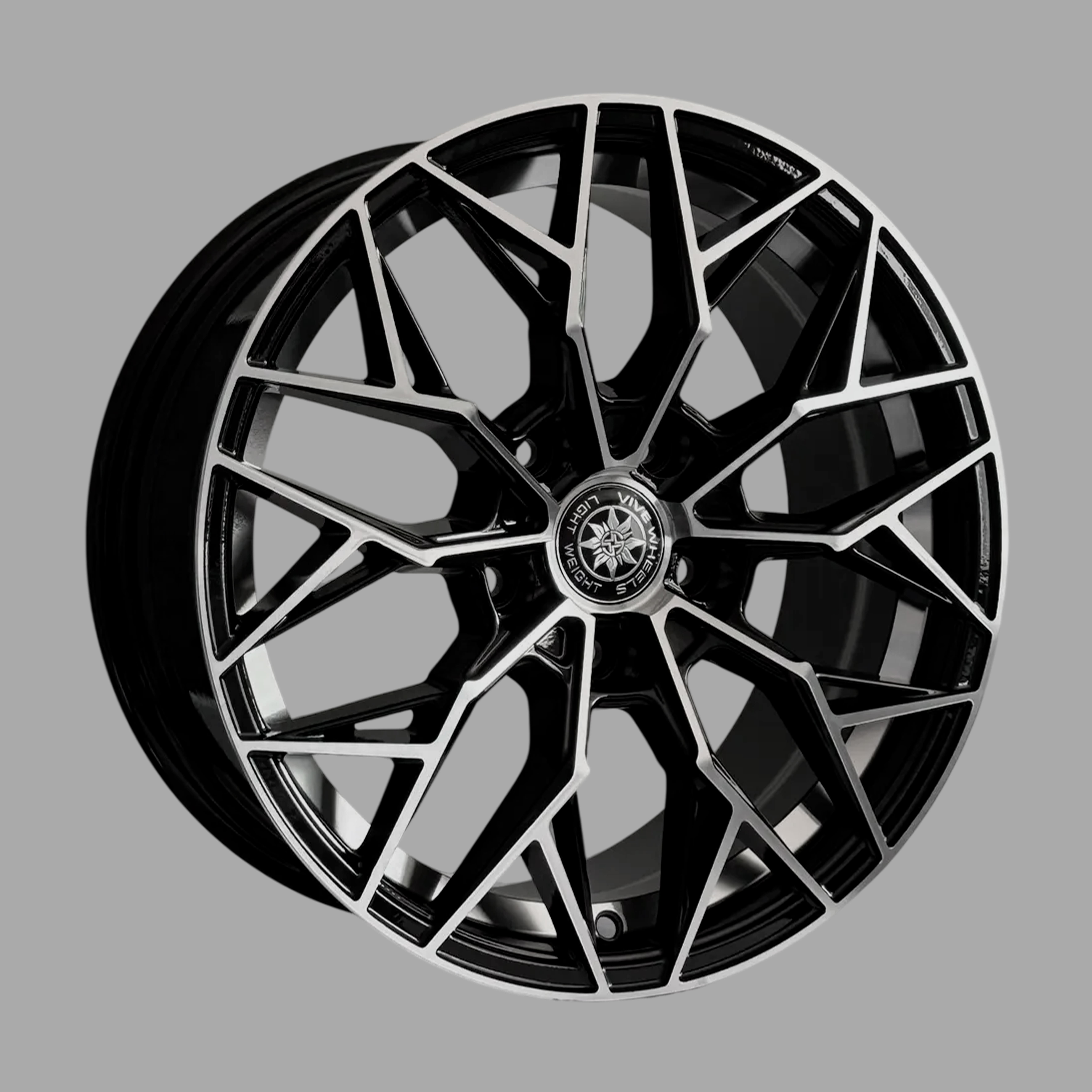 Диски VIVE FBX098 7,0xR16 5x114,3 67,1 35 GLOSS_BLACK_MACHINE_FACE