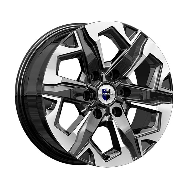 Диски КиК КиК ТЕЙТ 7,5xR17 6x139,7 93,1 45 алмаз_черный