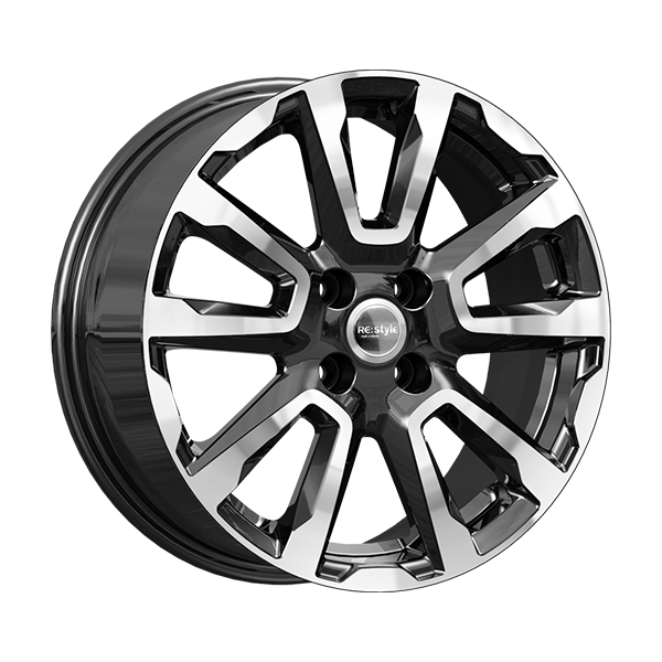 Диски КиК Реплика КиК_Реплика КС1026_(16_VESTA_CROSS) 6,5xR16 4x100 60,1 43 алмаз_черный